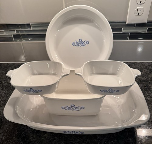 Vintage corning ware - vintage, blue